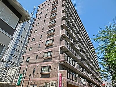 外観：駅徒歩4分　オートロックマンション　都市ガス