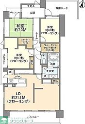 ウィズ松戸陽だまりの丘 6階3LDKの間取り