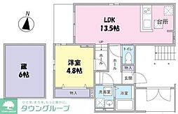 Ｅｌｅｇａｎｔｅ　Ｓｅｒｅｎｏ 1階1LDKの間取り