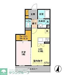 アリエッタ 3階1LDKの間取り