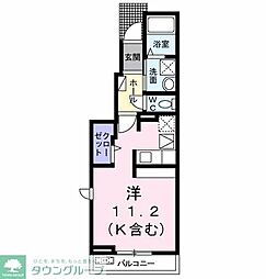 ソフィアＮ・III 1階ワンルームの間取り