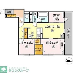 間取図画像 3LDK
