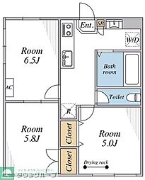 MORaNKITaNaRa 3Kの間取図画像