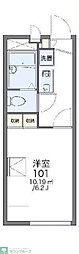 レオパレスティエラ2 1Kの間取図画像