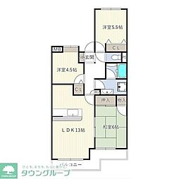 エスポワール北小金 3LDKの間取図画像
