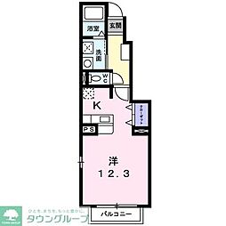 ボニート 1Kの間取図画像