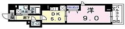 ミッドヴィラレジデンス 1DKの間取図画像