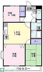 ラフィーヌ・ジュネス1 3LDKの間取図画像