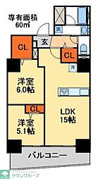 Welina Halelea 2LDKの間取図画像
