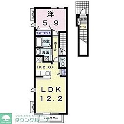 プリンセッサ 1LDKの間取図画像