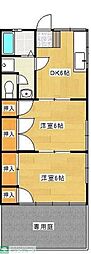 江戸川台パークハウス 2DKの間取図画像