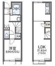 レオネクストエスペランサＥ 1階1LDKの間取り
