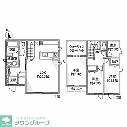 ひばりが丘戸建 3LDKの間取り