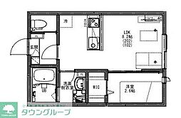 KEIAI RESIDENCE 久米川 1階1LDKの間取り