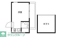 TRAUM HOUSE 1階ワンルームの間取り