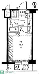 ワコーレ花小金井 3階ワンルームの間取り