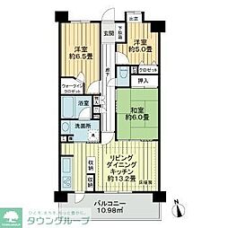 ライオンズマンション田無イーストレジデンス 4階3LDKの間取り