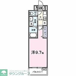 エスポワール 3階1Kの間取り