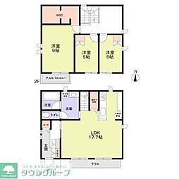 小金井市東町3丁目戸建 3LDKの間取り