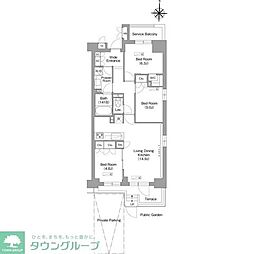 コンフォリア・リヴ八坂富士見 1階3LDKの間取り