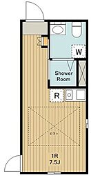 ファーストハウス武蔵境 ワンルームの間取図画像