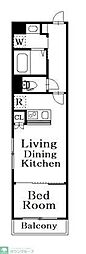 RITS SEKIMACHI 1LDKの間取図画像