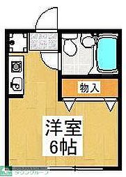 レイク.ヒルズ武蔵野台1 ワンルームの間取図画像