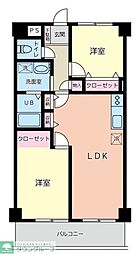 メゾンウイステリア 2LDKの間取図画像