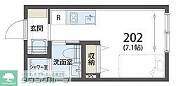 シエスタヴィラ田無トレクボクス ワンルームの間取図画像