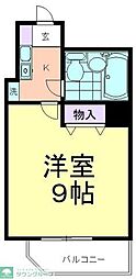 ライオンズマンション東村山第3 1Kの間取図画像