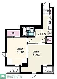スターハイツ 2Kの間取図画像