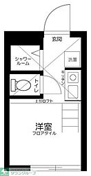 WATEI久我山 ワンルームの間取図画像