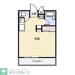 グレンドーラ ワンルームの間取図画像