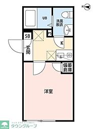 ルシエル一橋学園 1Kの間取図画像