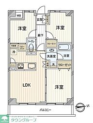 ライベスト武蔵小金井 3LDKの間取図画像