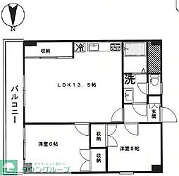 グランド・メゾン・サカエ 3DKの間取図画像