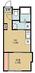 シエスタデュオ西武柳沢エルプエブロ 1LDKの間取図画像
