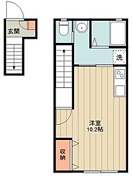 みずきコーポ ワンルームの間取図画像