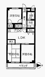 ソレアード・上水 3LDKの間取図画像