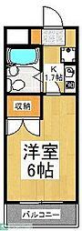 ストーンハイム 1Kの間取図画像