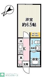 (仮称)キャメル久米川4 1Kの間取図画像