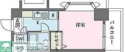 ウインベルソロ国分寺1 ワンルームの間取図画像
