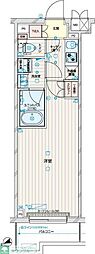 ルーブル武蔵新城七番館 4階1Kの間取り