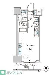 ＪＰ　ｎｏｉｅ　西蒲田 6階ワンルームの間取り