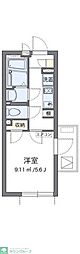 クレイノＦＯＲＥＶＥＲ 4階1Kの間取り