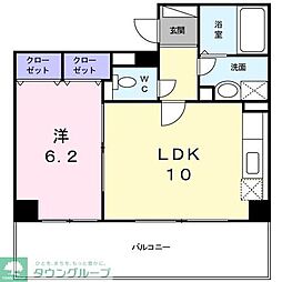 ウエン・伊東 3階1LDKの間取り