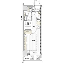 マキシヴ鶴見 7階1Kの間取り