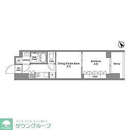 シーズンフラッツ大森西 2Kの間取図画像