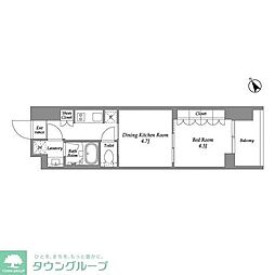 シーズンフラッツ大森西 2Kの間取図画像