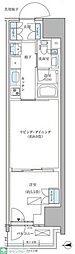 パークアクシス品川天王洲アイル 1LDKの間取図画像